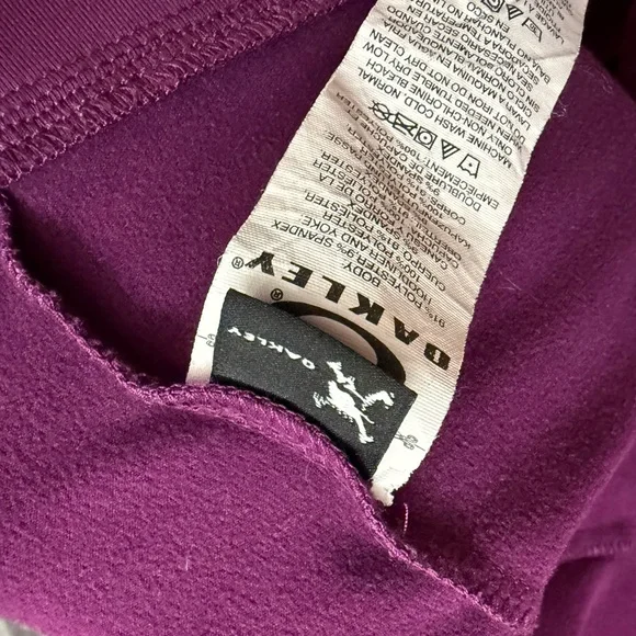 Oakley‎ Purple Full Zip Hooded Jacket Softshell Athletic - Picture 5 of 6
